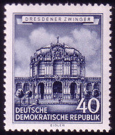 496 Historische Bauwerke 40 Pf Dresdner Zwinger ** - Nuovi