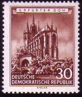 495 Historische Bauwerke 30 Pf Erfurter Dom ** - Neufs