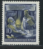 486A YII Friedrich Engels 10 Pf Wz.2 YII ** - Unused Stamps
