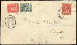 Turks U. Caicos Inseln, 1926, 91-92, 95, Brief - Turks- En Caicoseilanden