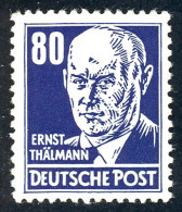 339 Ernst Thälmann 80 Pf Blau ** - Ongebruikt