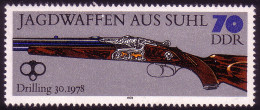 2381 Jagdwaffen Aus Suhl 70 Pf ** - Neufs