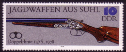 2377 Jagdwaffen Aus Suhl 10 Pf ** - Unused Stamps