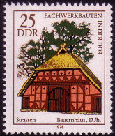 2296 Fachwerkbauten 25 Pf Bauernhaus Strassen** - Unused Stamps