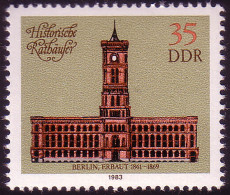 2778 Historische Rathäuser 35 Pf 1983 Berlin ** - Unused Stamps