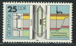 2558 Geophysik 25 Pf Bohrlochmessung ** - Unused Stamps