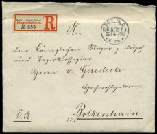 Berliner Postgeschichte, 1898, Brief - Covers & Documents