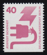 407D Unfallverhütung Unten Geschnitten 40 Pf Stecker Aus MH ** - Unused Stamps