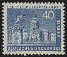 149v Geriffelt Stadtbilder Schloß Charlottenburg 40 Pf ** - Unused Stamps