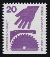 404D Unfallverhütung Unten Geschnitten 20 Pf Kreissäge Aus MH ** - Unused Stamps