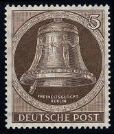75 Glocke I (Klöppel Links) 5 Pf ** - Unused Stamps