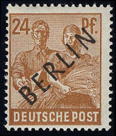 9 Schwarzaufdruck 24 Pf ** Geprüft - Unused Stamps
