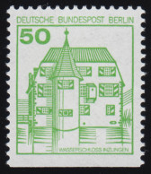 615D Burgen Und Schlösser 50 Pf Inzlingen, Neue Fluoreszenz, ** - Neufs