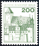 540 Burgen Und Schlösser 200 Pf Bürresheim, Alte Fluoreszenz, ** - Neufs