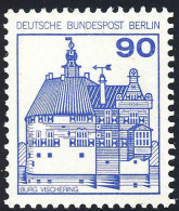 588 Burgen Und Schlösser 90 Pf Vischering, Neue Fluoreszenz, ** - Neufs