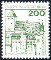 540 Burgen Und Schlösser 200 Pf Bürresheim ** - Unused Stamps