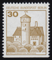 534D Burgen Und Schlösser 30 Pf Ludwigstein, Neue Fluoreszenz, ** - Unused Stamps