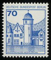 538 Burgen Und Schlösser 70 Pf Mespelbrunn, Neue Fluoreszenz, ** - Neufs