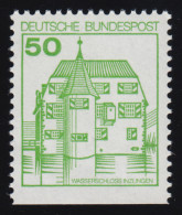 1038DI Burgen Und Schlösser 50 Pf Inzlingen, ** BUCHDRUCK, Neue Fluoreszenz - Nuevos