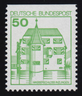 1038CII U Burgen Und Schlösser 50 Pf Inzlingen, ** LETTERSET Gelb - Nuovi