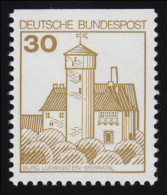 914CI Burgen Und Schlösser 30 Pf Ludwigstein, ** BUCHDRUCK Alte Fluoreszenz - Neufs