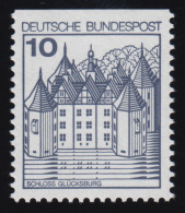 913CII U Burgen Und Schlösser 10 Pf Glücksburg, ** LETTERSET Gelb - Unused Stamps
