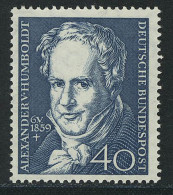 309w Alexander Freiherr Von Humboldt, Glatte Gummierung, ** - Ungebraucht