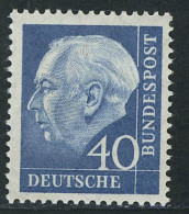 260 Theodor Heuss 40 Pf ** Postfrisch - Nuevos