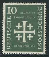 235 Kirchentag 10 Pf ** Postfrisch - Unused Stamps