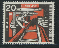 272 Kohlebergbau 20+10 Pf Kohlenhobel ** Postfrisch - Unused Stamps