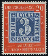 114 100 Jahre Briefmarken 20 Pf ** - Neufs