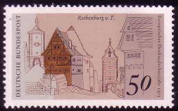 861 Europa 50 Pf Rothenburg/Tauber ** - Ungebraucht