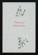 Weiße Mispel + Band Fröhliche Weihnachten, Hamburg /Frankfurt 23. + 24.12.1905 - Autres & Non Classés