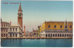 Venedig. Markusplatz - (Italia) - Hamburg-Amerika Linie Postkarte - Venetië (Venice)