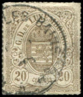 Luxemburg, 1871, 19 A Abart, Gestempelt - Andere & Zonder Classificatie