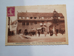 Cpa Besançon Les Bains Hotel De Ville Monument Historique Voyagée 1936 - Besancon