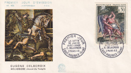 FDC  1963  FRANCIA DELACROIX - Other & Unclassified