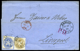 Berliner Postgeschichte, 1864, 17a,18a, Brief - Sonstige & Ohne Zuordnung