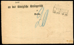 Berliner Postgeschichte, 1875, Brief - Briefe U. Dokumente