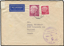 Bundesrepublik Deutschland, 1956, 185, 196, Brief - Autres & Non Classés