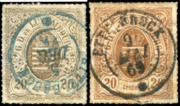 Luxemburg, 1867, 19 (11), Gestempelt - Otros & Sin Clasificación