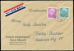 Bundesrepublik Deutschland, 1960, 179, 181, Brief - Sonstige & Ohne Zuordnung