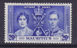 Mauritius 1937 Mi. 202, 20c. Coronation George VI., MH* - Maurice (...-1967)