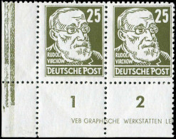 DDR, 1952, 334 Va XI (2) DZ, Postfrisch, Paar - Sonstige & Ohne Zuordnung