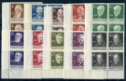 Berlin, 1952, 91-100 ER, Postfrisch, Viererblock - Altri & Non Classificati