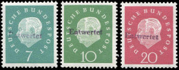 Bundesrepublik Deutschland, 1959, 302-04 Y, Postfrisch - Sonstige & Ohne Zuordnung