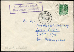 Berlin, 1957, 144, Brief - Autres & Non Classés