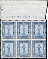 Italienisch-Libyen, 1924, 58 (6), Postfrisch, Viererblock - Other & Unclassified