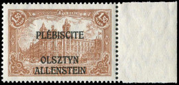 Dt.Abstimmgeb. Allenstein, 1920, Postfrisch - Other & Unclassified