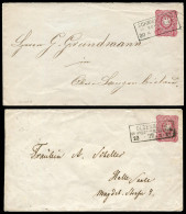 Deutsches Reich, 1876, U 8 A / U 11 A, Brief - Autres & Non Classés